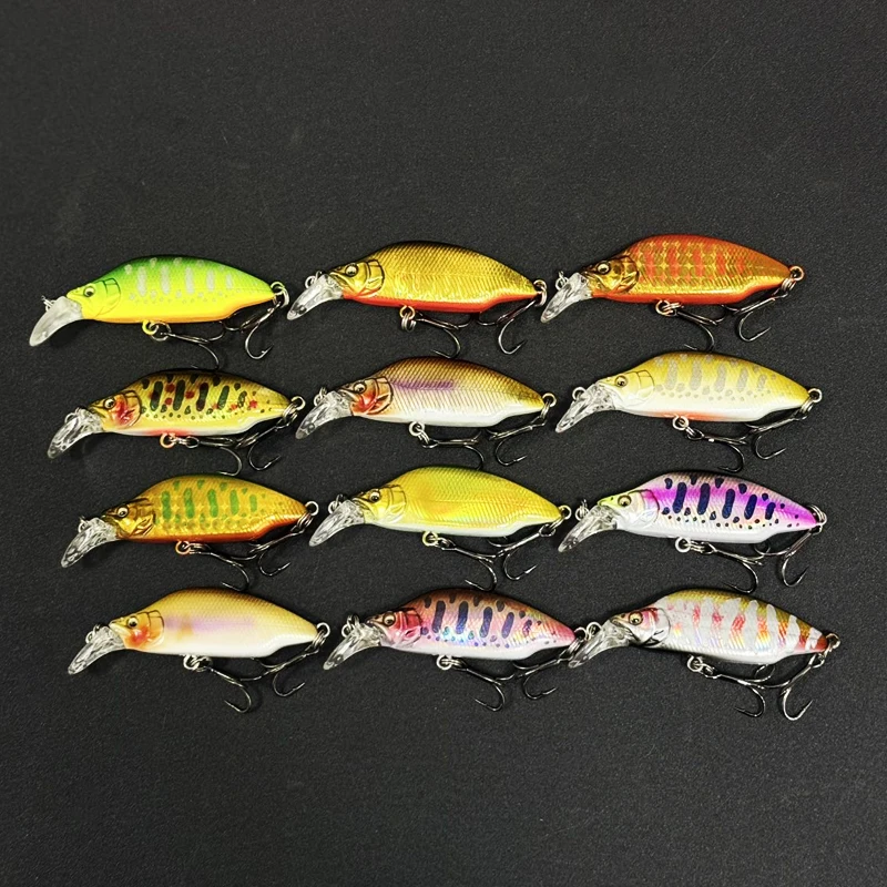 Señuelos de pesca de pececillo que se hunden, 6,4g, 50mm, diseño japonés, cebo Artificial para perca, lubina, Jerkbait, Swimbait, equipo Wobbler - imagen 4