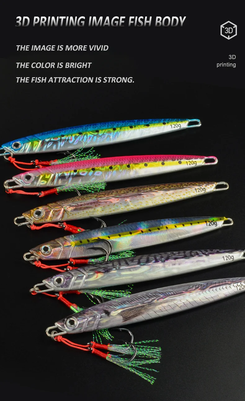 Señuelo de pesca metálico 3D AJLURES