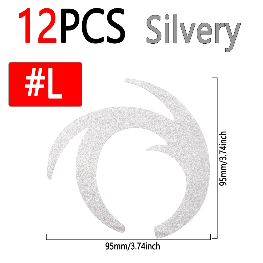 12pcs Silvery L