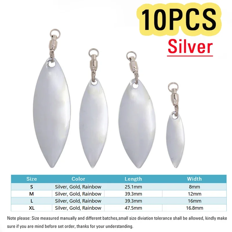 10pcs A Silver