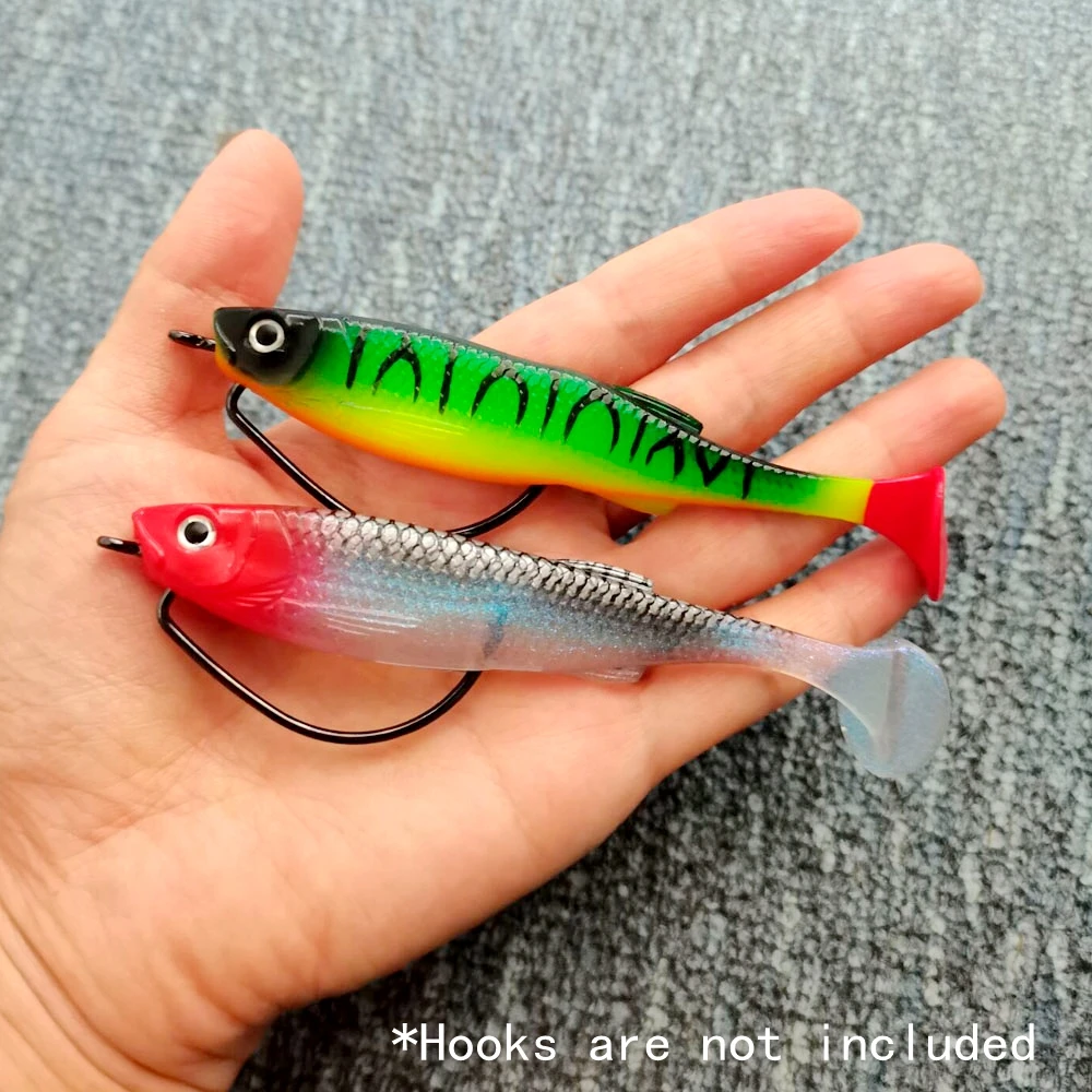 3 uds/pkt Swimbait 100mm 11,5g Shad Pike señuelos impresión de silicona Artificial para gran captura pesca en el mar Wobbler - imagen 5
