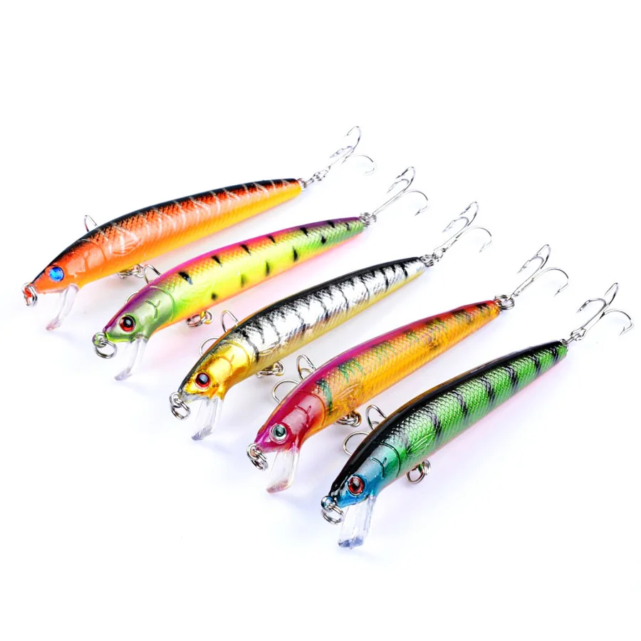 Cebo duro Artificial Swimbait, Mini lubina, Lucio, mar, Jerkbait, pececillo, Crankbait, Wobbler para señuelo de pesca, accesorios de aparejos, 5 unids/lote por caja - imagen 4