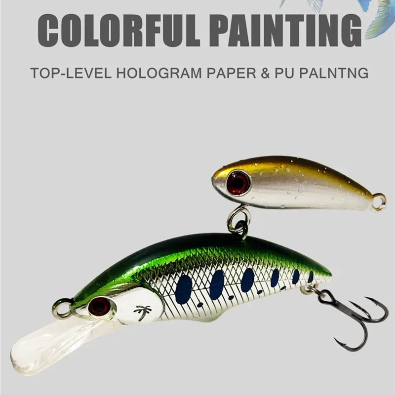 GREENSPIDER-señuelo de pesca Wobbling, 40mm, 5,5g, Minnow que se hunde, Isca, cebos artificiales para perca, lubina, Lucio, trucha, diseño japonés - imagen 5