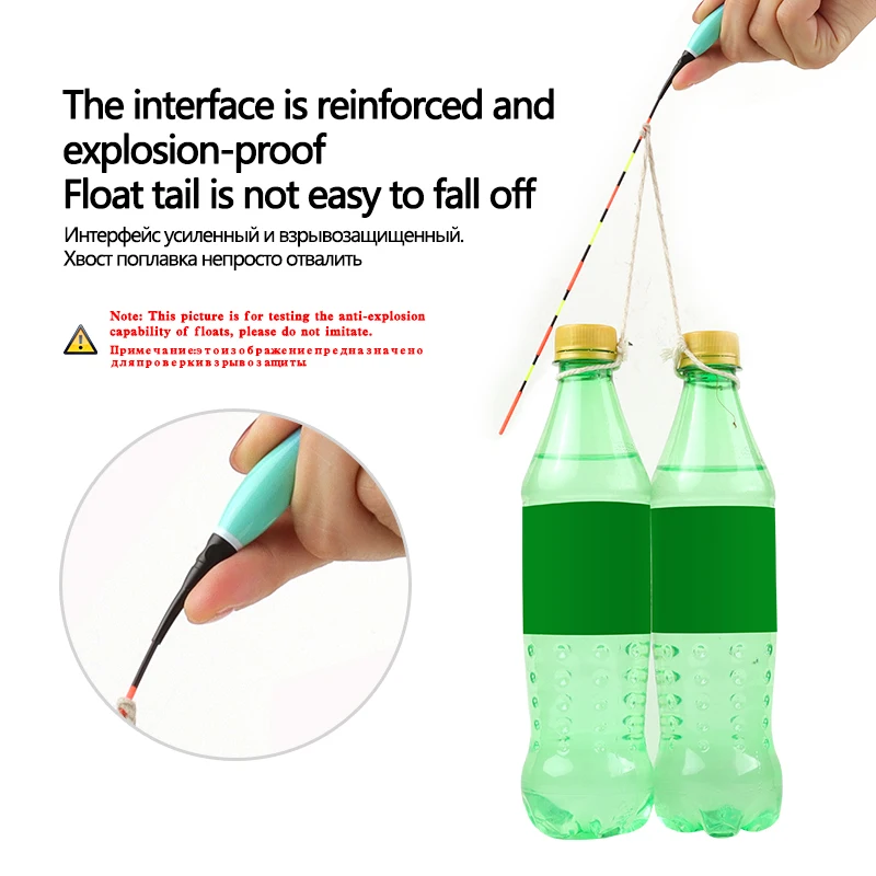 Flotador luminoso + 1 CR425 + 1 tubos flotantes + 1 ganchos para bolsa boya eléctrica boya Vertical lago río Bobber aparejos accesorios herramientas - imagen 5