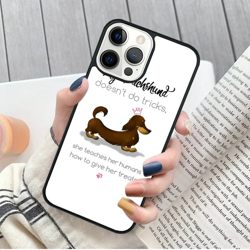 Funda iPhone con diseño de perro salchicha Dachshund
