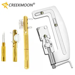 Máquina para atar nudos de sedal de pesca semiautomática, aguja de doble cabeza, dispositivo de nivel de anzuelo de aleación de aluminio, fabricante de nudos rápido