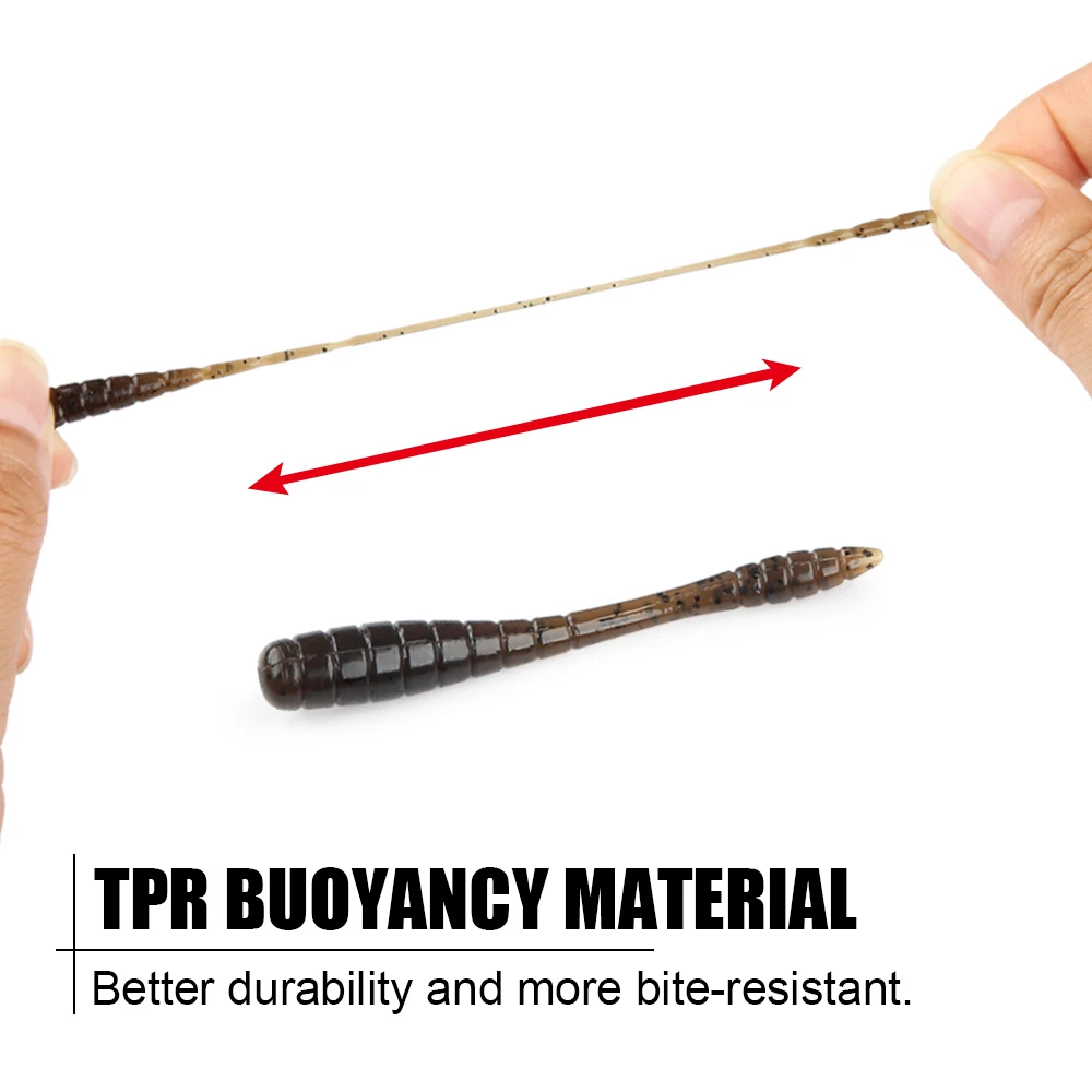 Spinpoler 4,8 cm Ajing señuelo de pesca suave Mini cebo de plástico Tpr Rockfishing Stream río mar depredadores más pequeños aparejos de tiro de gota - imagen 4