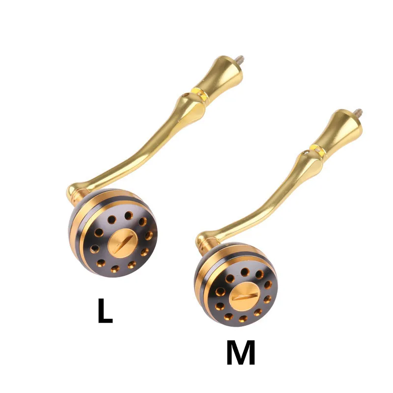 Mango de carrete de pesca dorado rosa, mango de carrete de aleación de aluminio de repuesto, brazo basculante, agarre de aparejos de pesca para accesorio de rueda - imagen 5