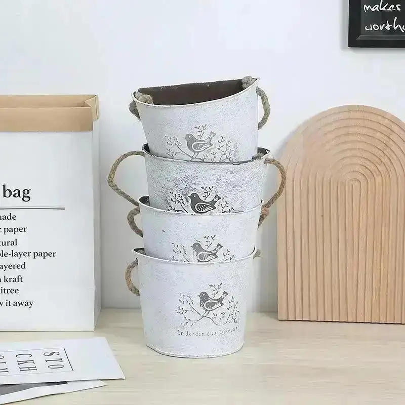 Maceta Colgante de Pared Rústica para Plantas Interior - imagen 4
