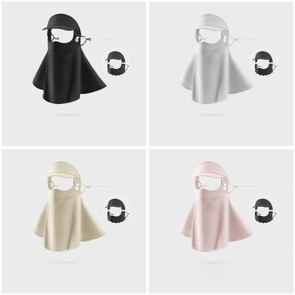 Protector solar para exteriores, máscara de Golf transpirable de seda de hielo a prueba de sol, gorra de cuello, babero de seda de hielo, sombrero deportivo - imagen 5