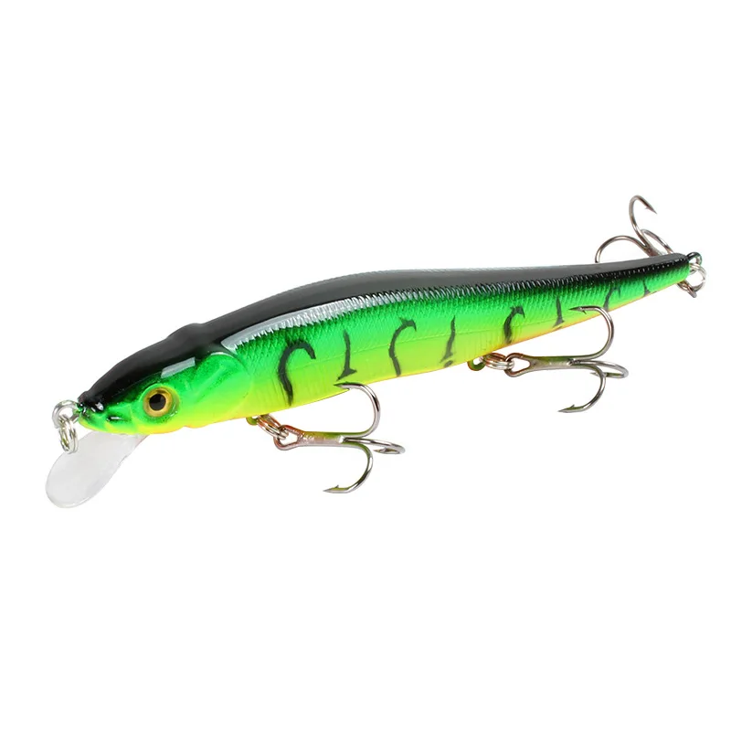 Señuelos de pesca de pececillo duros artificiales, Wobblers Crankbait de pesca, ojos 3D, aparejos de lubina, alta calidad, 115mm, 14g, 1 pieza - imagen 2