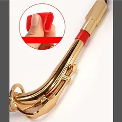 Funda de silicona para cuello curvo de saxofón resistente