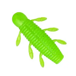 Señuelos blandos TPE para pesca – colores negro, verde y rosa