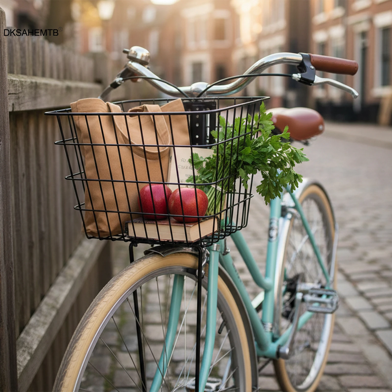 Cesta Universal para ciclismo, cesta organizadora de hierro de gran capacidad para bicicleta eléctrica, accesorios de almacenamiento para ciclismo al aire libre - imagen 2