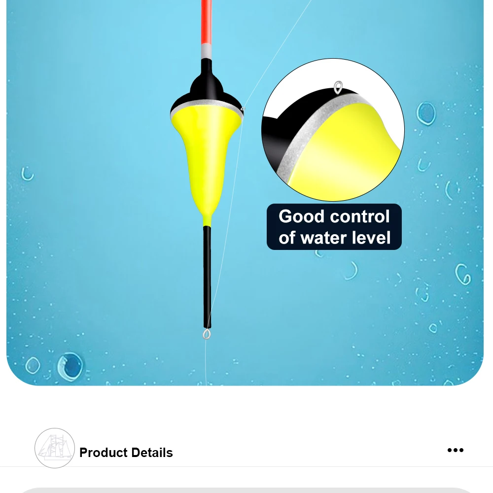 Experimente el control final del nivel del agua con nuestra innovadora flotación de pesca