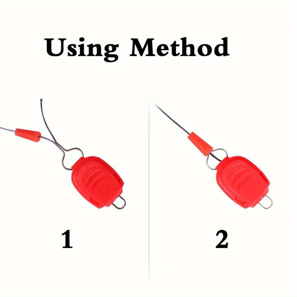 Carrete de pesca Baitcasting actualizado, soporte de sedal, hebilla, tapón, Clip, accesorios para peces, hebilla de parada, ligero para exteriores, 10 Uds. - imagen 2