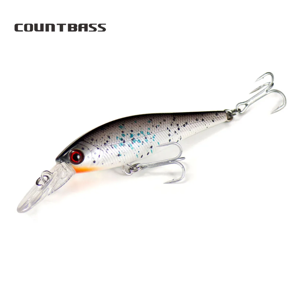 Countbass-señuelo flotante de pececillo Wobblers, 78mm, 9,6g, para pesca, buceo, profundidad de 1,2-1,5m, cebo duro