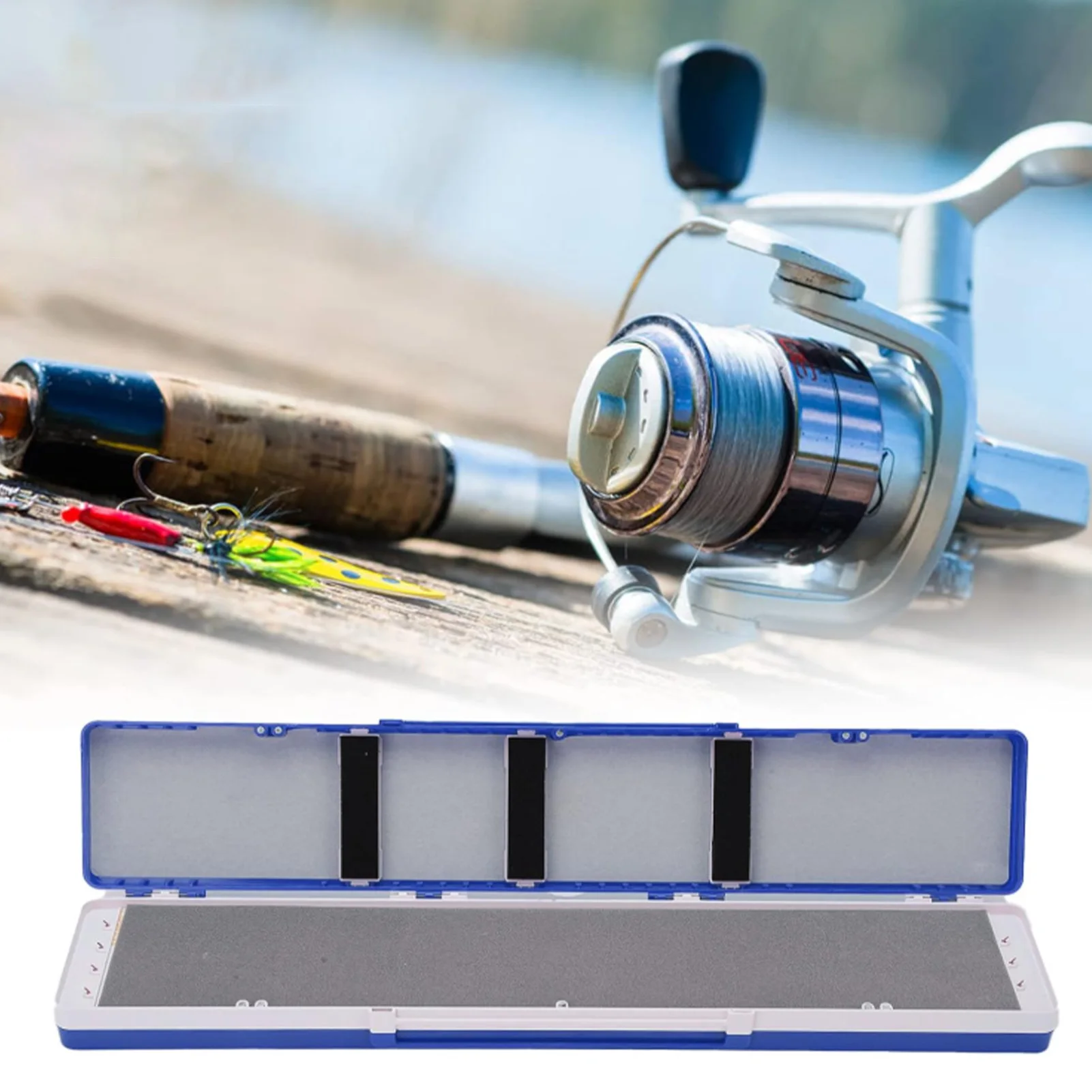 Caja de Pesca de 12 ranuras y 3 capas con organizador de aparejos - imagen 4