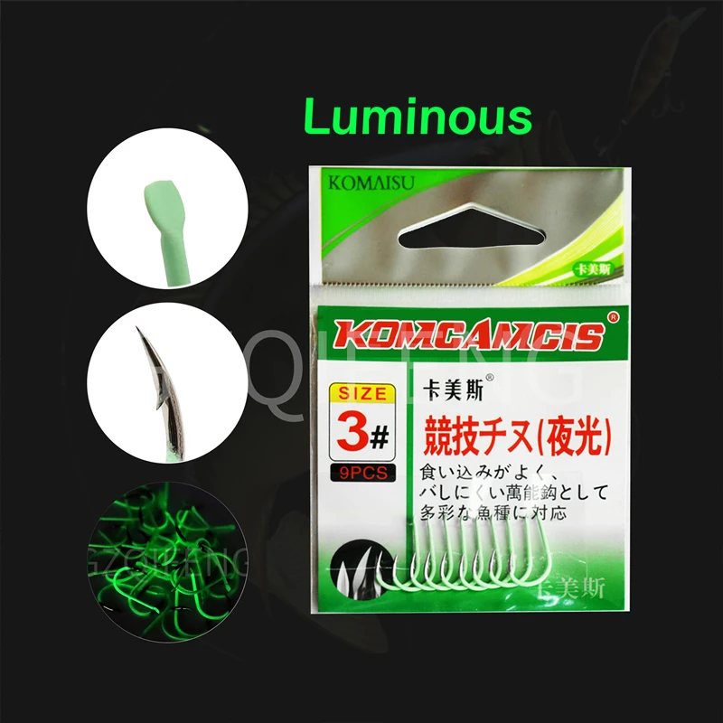 Anzuelos Fluorescentes ZYZ para Carpa – Acero al Carbono Resistente - imagen 4