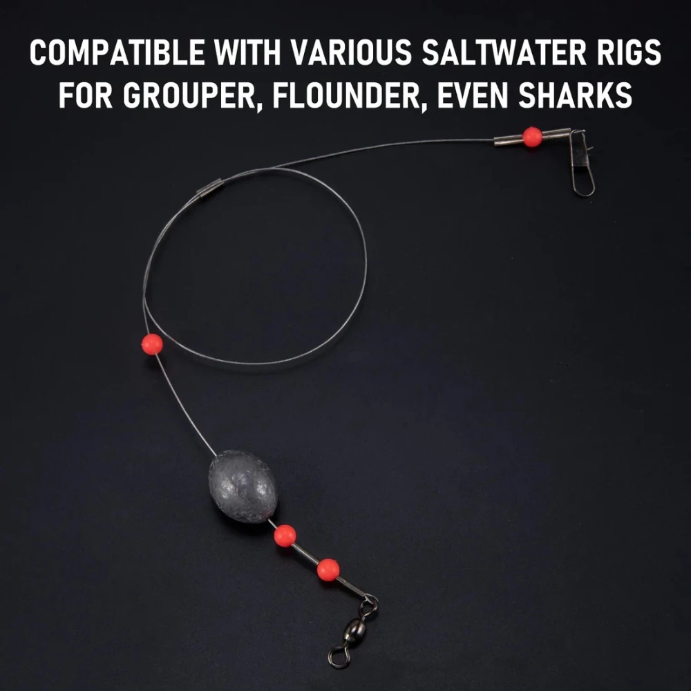Plomos ovalados para huevos de pesca Surf en aguas profundas y Texas - imagen 4