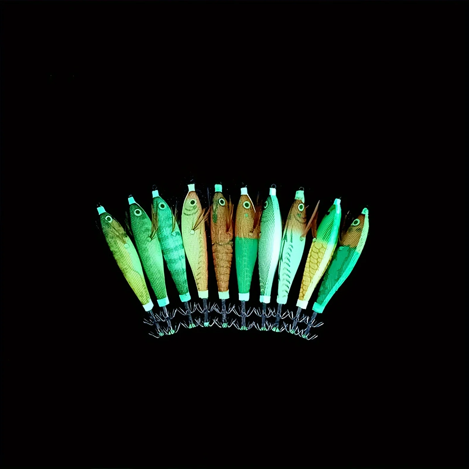 Señuelos luminosos de camarón Goture para pesca de pulpo y calamar - imagen 2
