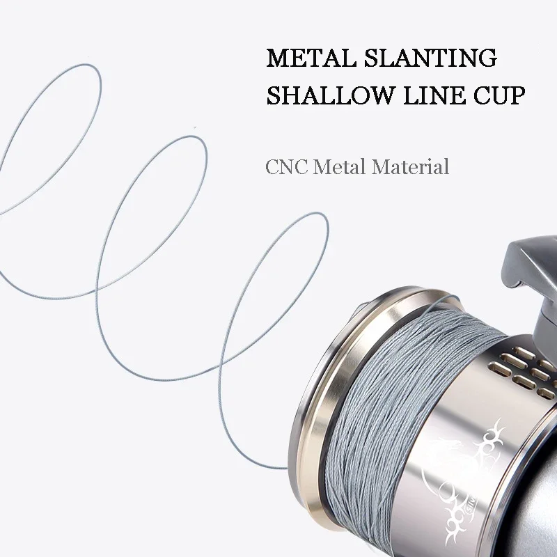 Carrete giratorio Mavllos Crane Light Bass con doble mango, relación 5,2:1, fuerza de freno 8kg carrete poco profundo carrete de pesca de carpa - imagen 3