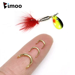 Bimoo Señuelos de latón – forma de U, giratorios, S/M/L, para vinilo