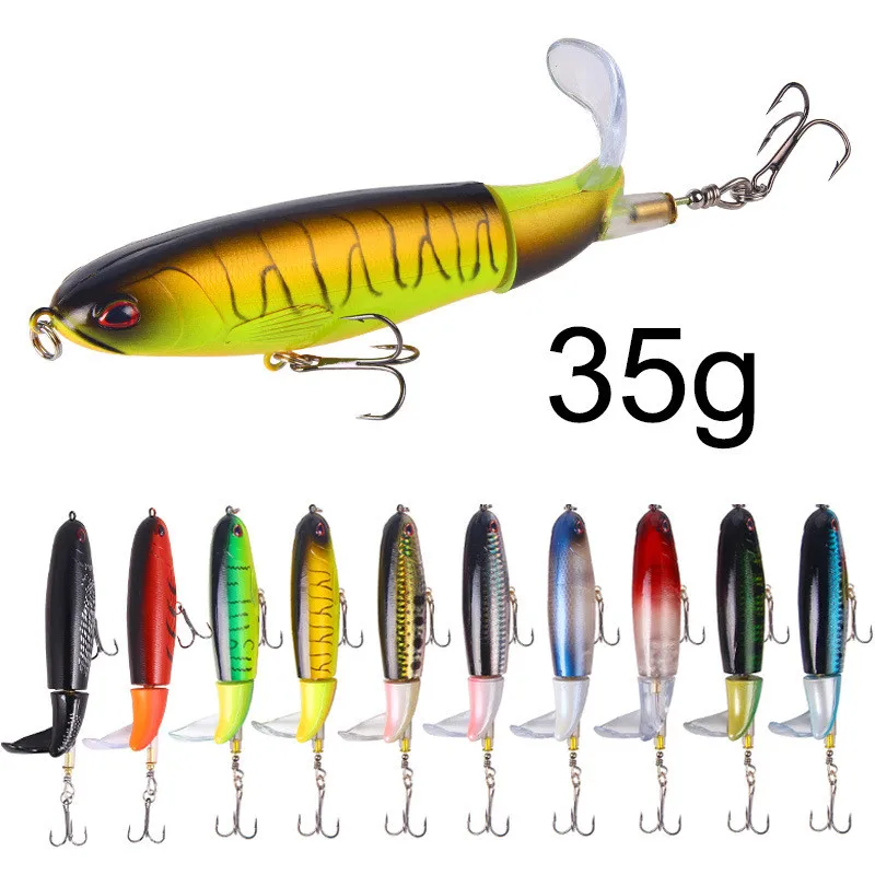 Señuelo de pesca Whopper Popper con buen precio, señuelo de pesca duro, fábrica a la venta, 10-14cm, 13G, 15g, 35g, gran oferta - imagen 4
