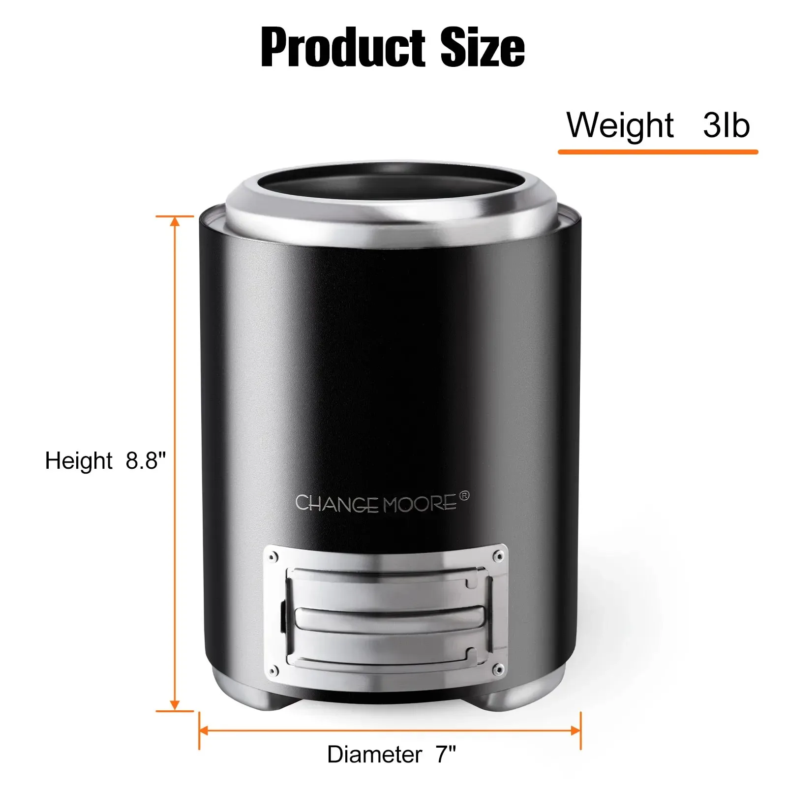 Estufa de Leña Portátil Change Moore – Acero Inoxidable Bolsa