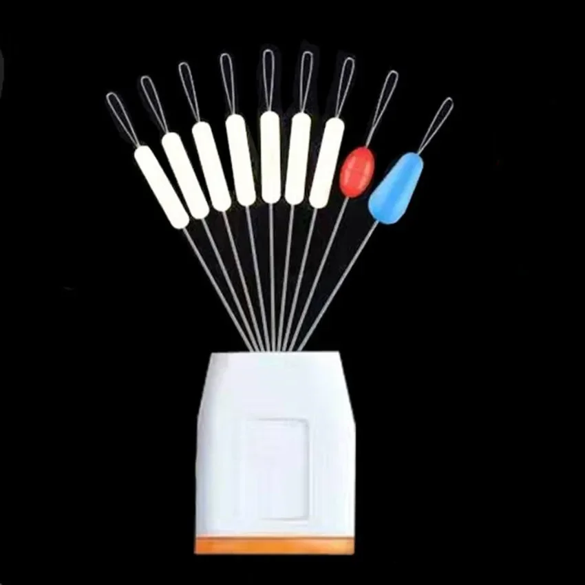 Juego de bolas espaciales de goma de alta calidad, 7 + 2, adecuado para pesca con mosca de carpa marina, tope de línea de pesca, equipo de boya de pesca, 10 juegos - imagen 5