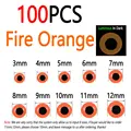 100pcs Fire Orange