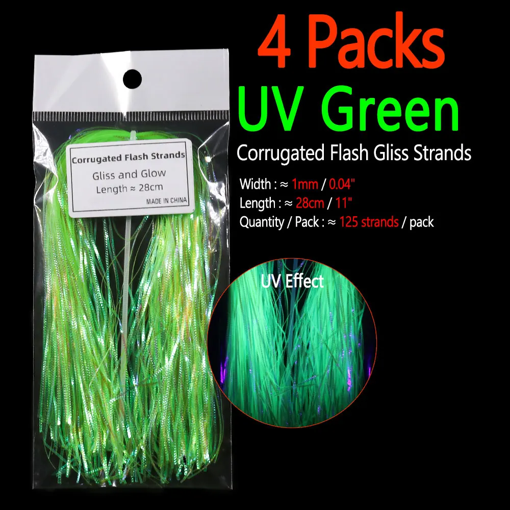 4 Packs UV Green