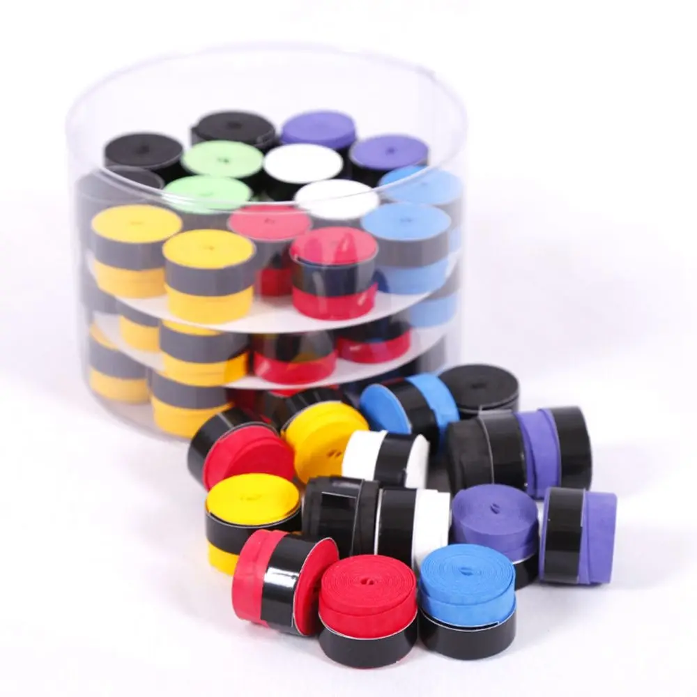 Gran oferta de cintas para caña de pescar, empuñaduras de bádminton, envoltura absorbente de sudor, envolturas de Overgrip para raqueta de tenis seca, banda para el sudor con vibración para raqueta - imagen 3