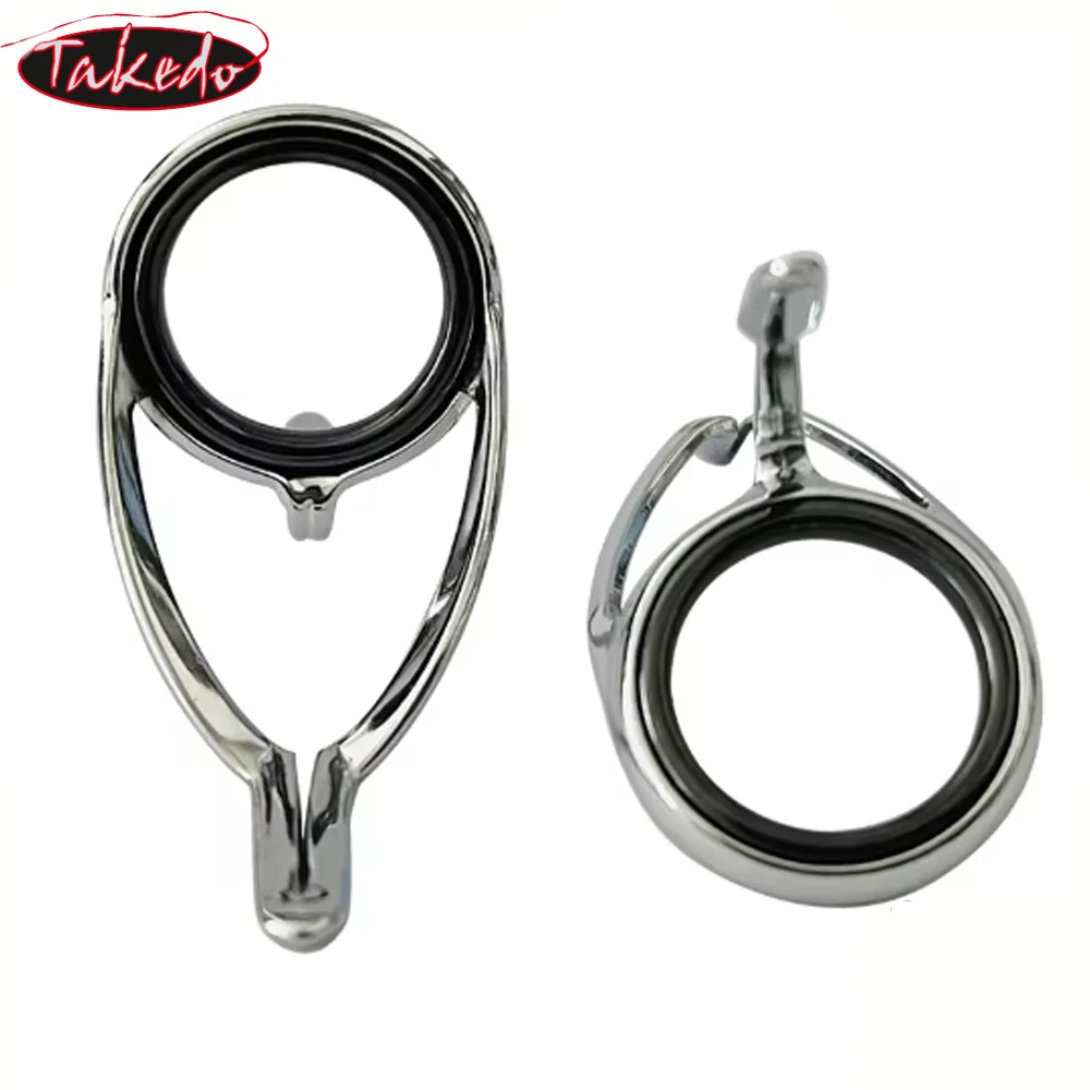 TAKEDO KWLSG Serie 6 #   - 50 #   Anillos guía para caña de pescar giratoria, marco KW, anillo SIC, construcción de caña de carpa para Surf, accesorios para caña DIY - imagen 5