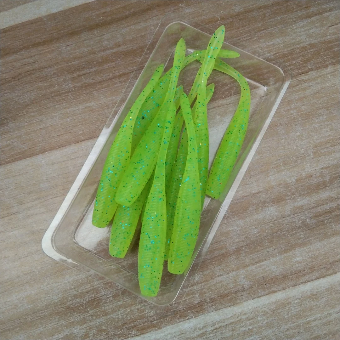 Swolfy 70 Uds 7,5 cm 2,4g Pintail señuelo para peces cebo Drive Shad Bass Iscas Jigging Artificial plásticos blandos para pesca sal hundimiento - imagen 3