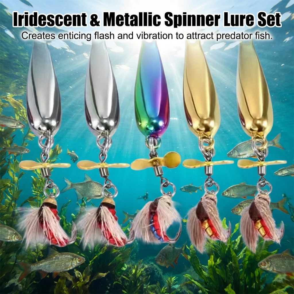 Anzuelos Pesca con Mosca – Spinner Reforzado para Micro y Río - imagen 2