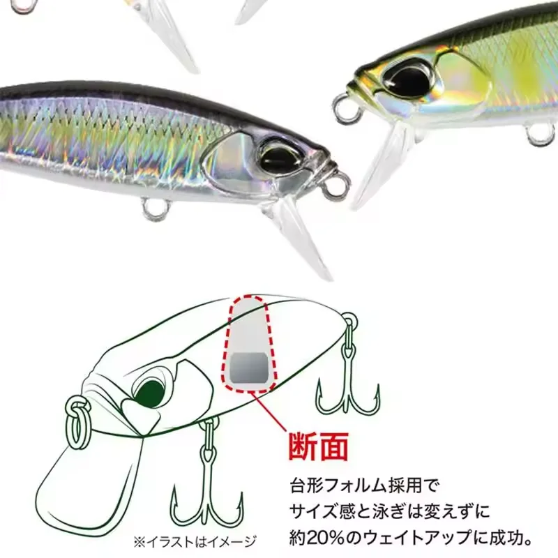 4,6 cm 5g hundimiento Minnow Duo Spearhead Ryuki 46s cebos de corriente Ultimate Wobblers señuelos artificiales para trucha Brook Black Bass Pike - imagen 4