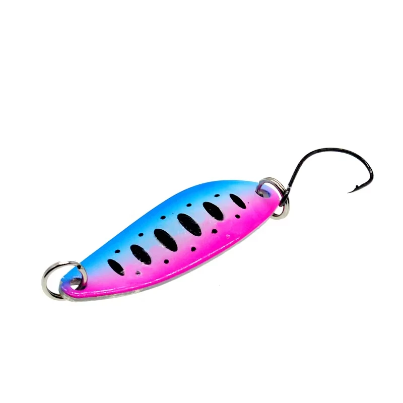WALK FISH WALK FISH 5 uds cebo de pesca giratorio 40mm 5g cuchara de pesca señuelo de trucha señuelo de pesca Wobblers Spinner cebo trucha - imagen 3