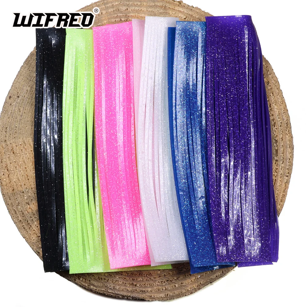Wifreo, 2 hojas, faldas de silicona de 2mm de ancho, patas de goma doradas, Material de atado de moscas para plantilla, señuelo, Streamer, Spinnerbait, Buzzbaits - imagen 2
