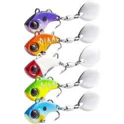 Goture 6g/10g señuelo de pesca 3D ojos rojos Jig Spinner Set Spinner pesca Spinner hoja cebo para lubina trucha agua dulce agua salada
