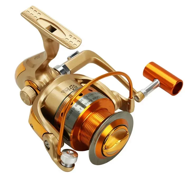 Carrete de pesca de Metal completo 13 + 1, rueda giratoria de pesca 1000-9000, sin marco, envío a domicilio gratis, todo de metal y duradero - imagen 4