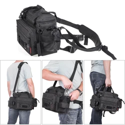 Bolso de pesca multifunción impermeable Oxford para carrete y señuelos