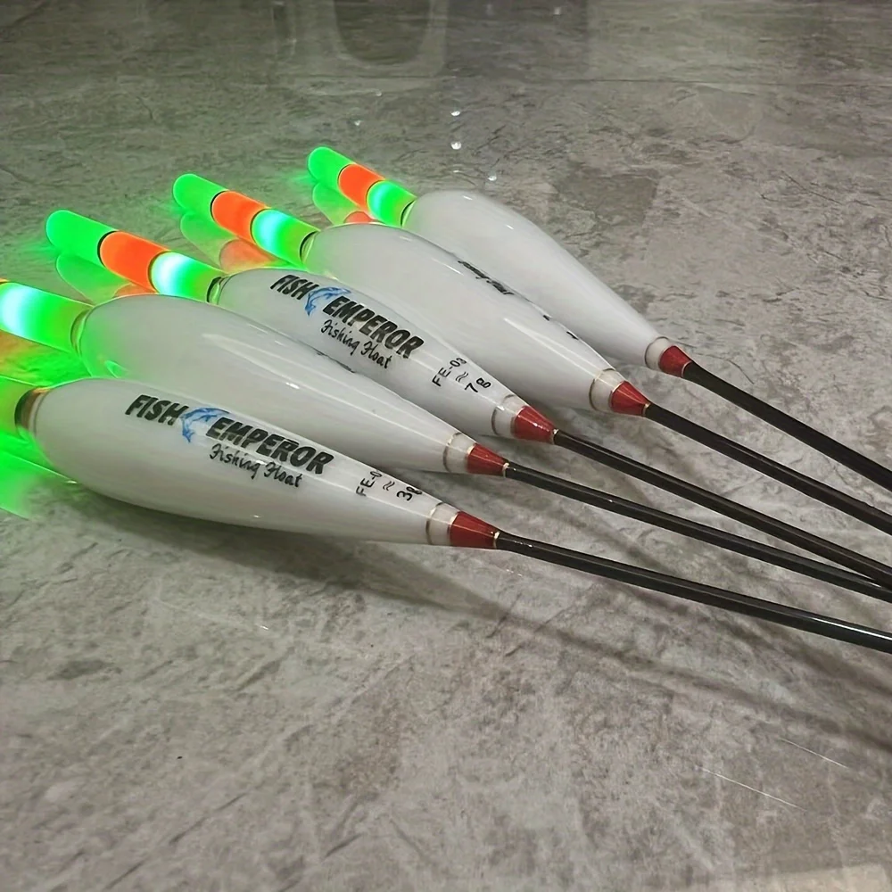 Flotador electrónico de pesca nocturna, boya de flotabilidad grande Led luminosa Cr425, equipo de pesca luminoso de verano, 2 uds., 2024 nuevo - imagen 5