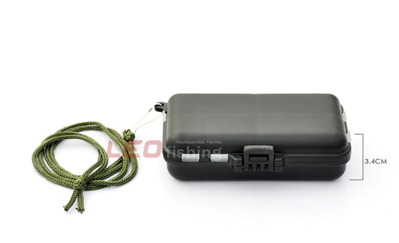 Caja de aparejos de pesca portátil, Mini estuche de almacenamiento de 9 compartimentos, gancho de señuelo de pesca, herramienta de cebo, caja de guarda, accesorios de equipo de pesca - imagen 3