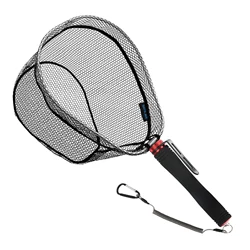 Red de pesca ultraligera SANLIKE – Mango EVA con gancho seguridad