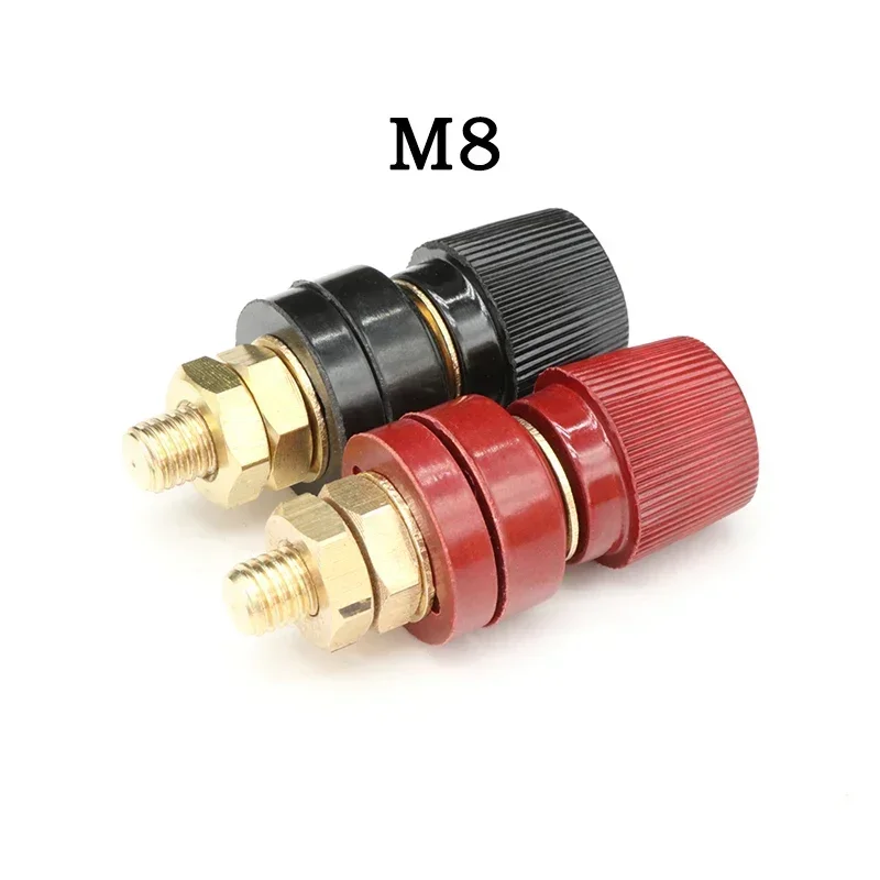 Tornillo de rosca de poste de encuadernación de alambre M5 M6 M8 M10 abrazaderas de inversor de soldadura de batería de litio fuente de alimentación conectar Terminal empalme negro rojo