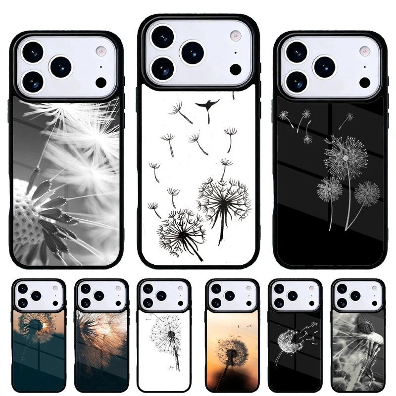 Funda para iPhone flor diente de león – Carcasa trasera para Pro Max 17-11