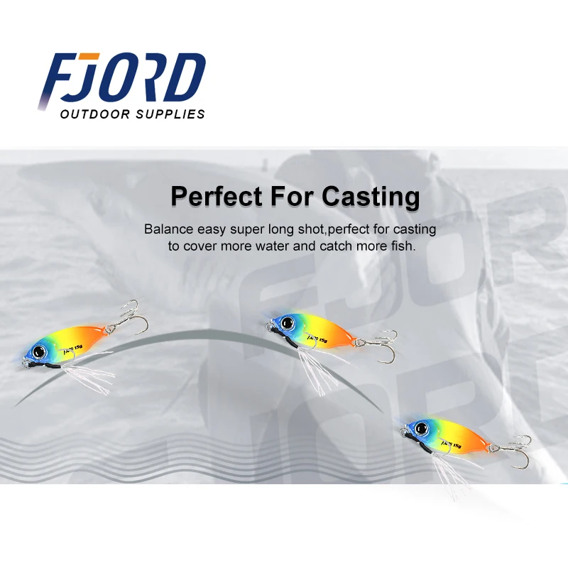 FJORD-Plantilla de Metal para pesca, cebo falso de tiro largo, Spinning, mar, agua dulce, novedad, 2022 Micor, 10g, 15g - imagen 4