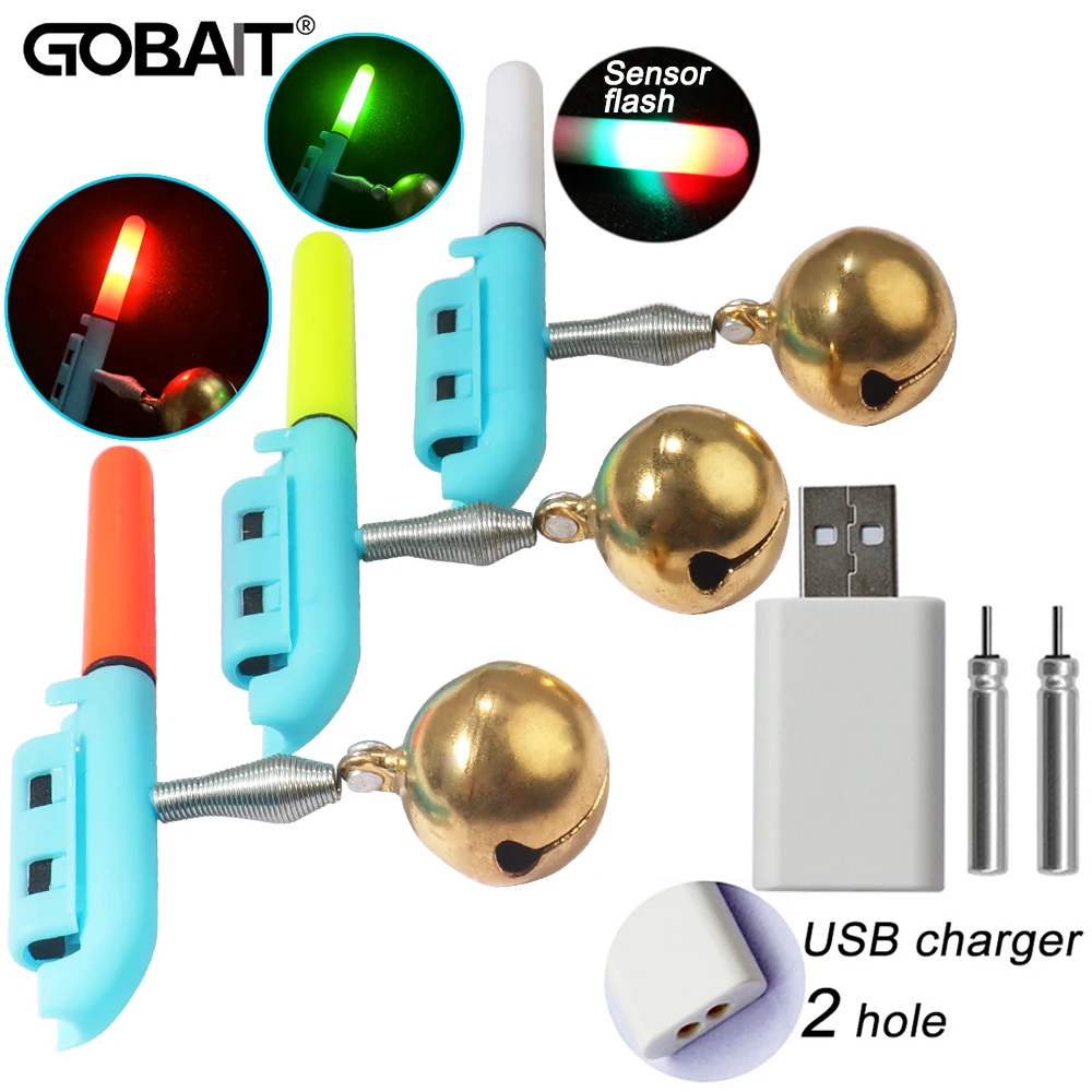 Alarma de mordida LED con luz USB – Para pesca nocturna - imagen 2