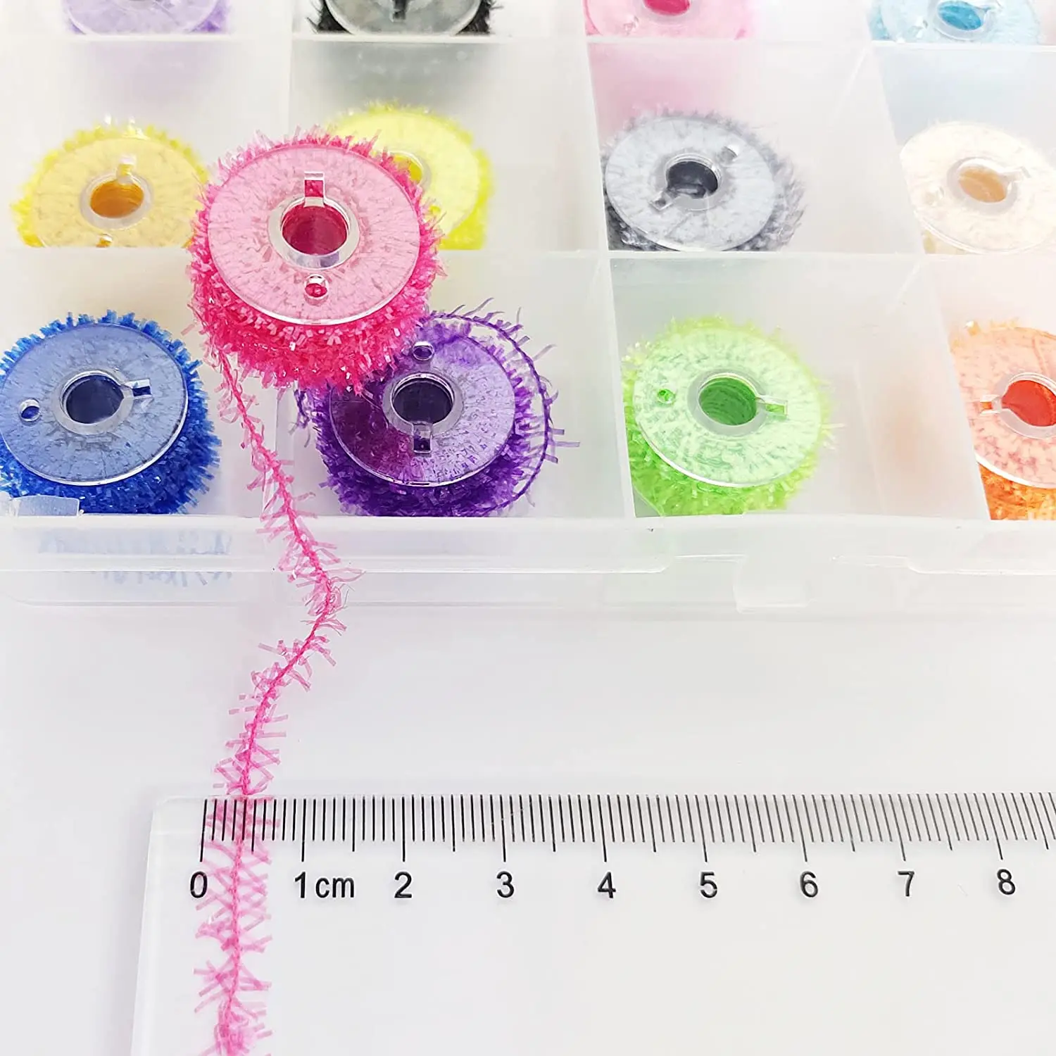 Hilo de atado de moscas Riverruns, línea de chenilla de 15/10 colores, Flash de cristal, materiales de atado de moscas realistas para Streamer y Nymph - imagen 3